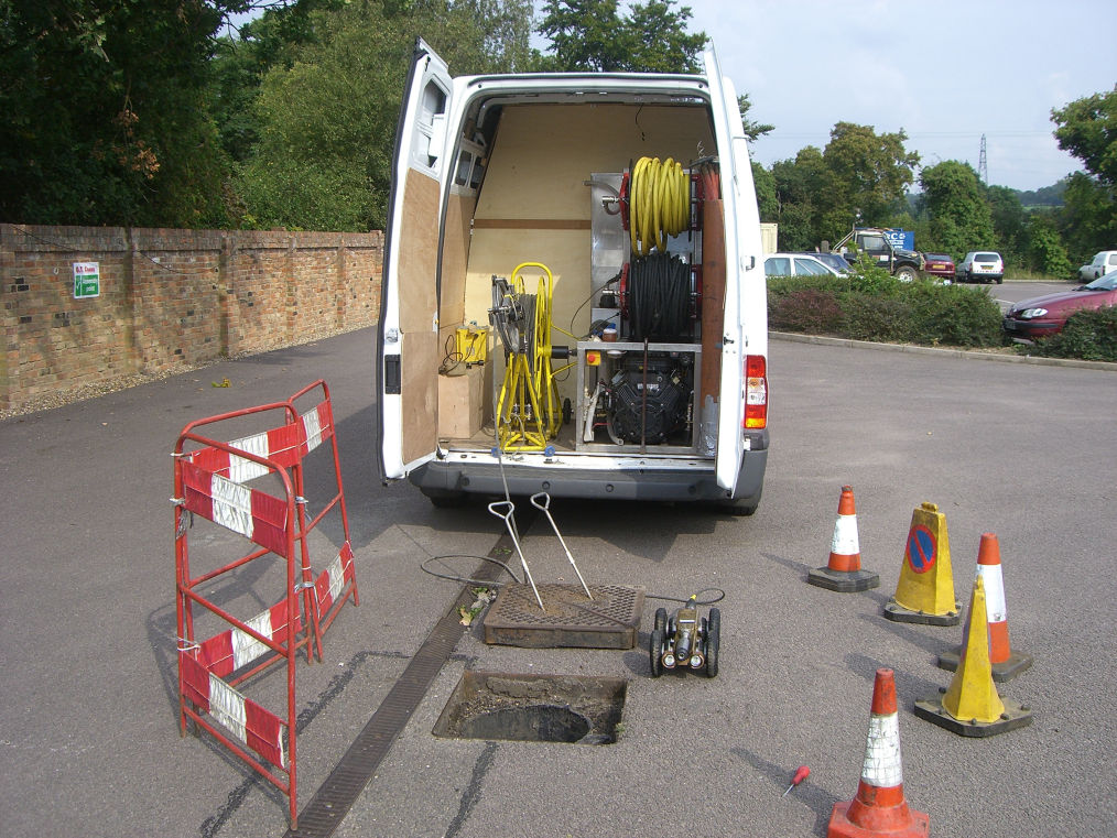 Van on Drain Site