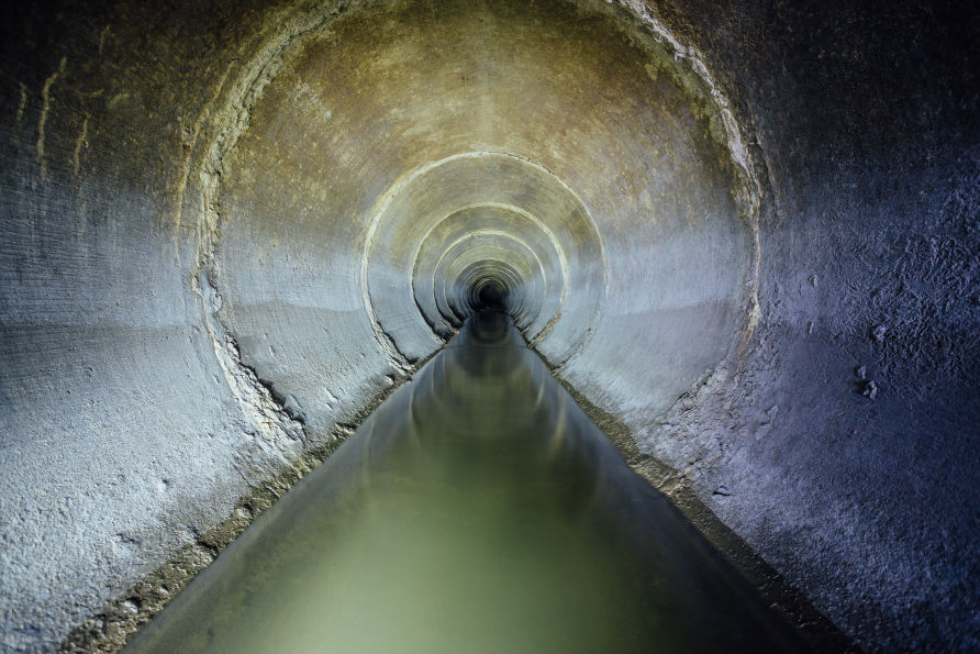 Van on Drain Site